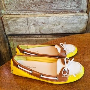 AK Anne Klein Leather Flats